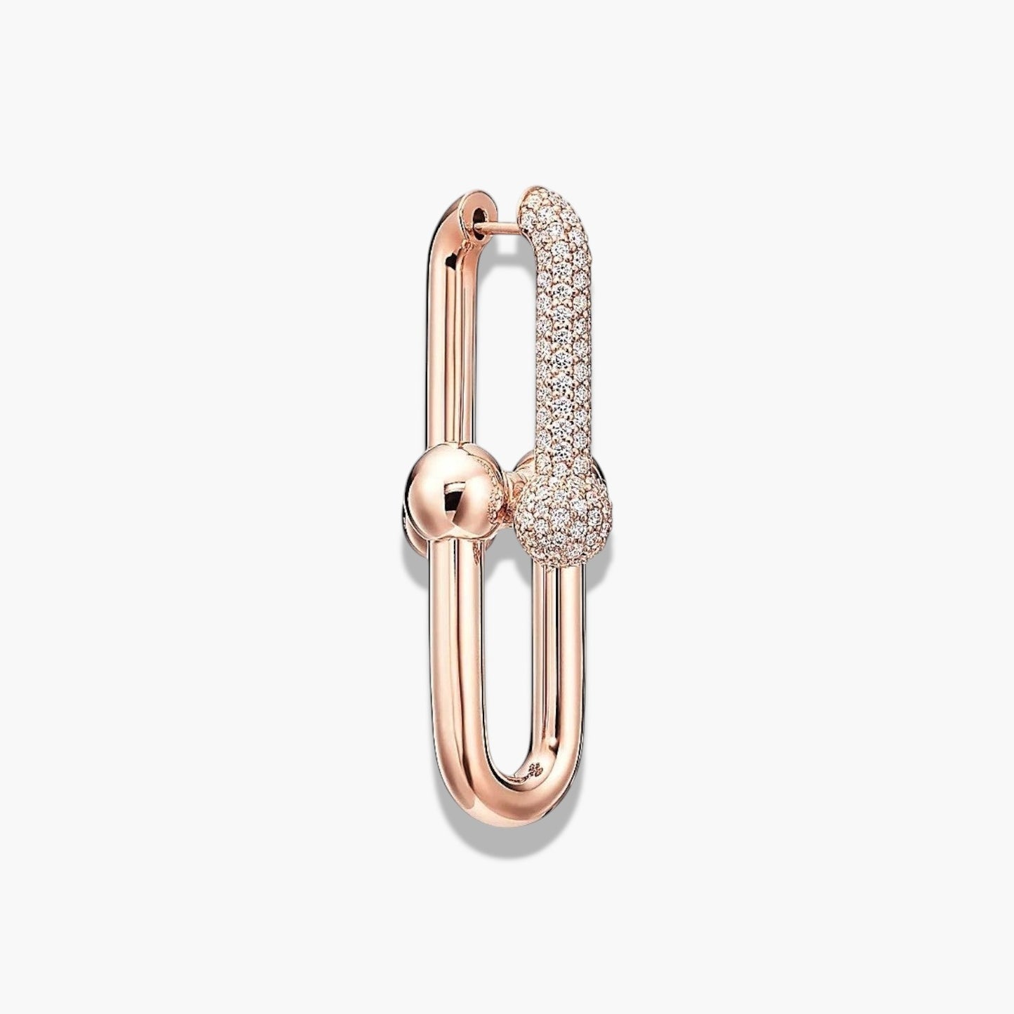 Pavé Diamond Link Statement Earrings