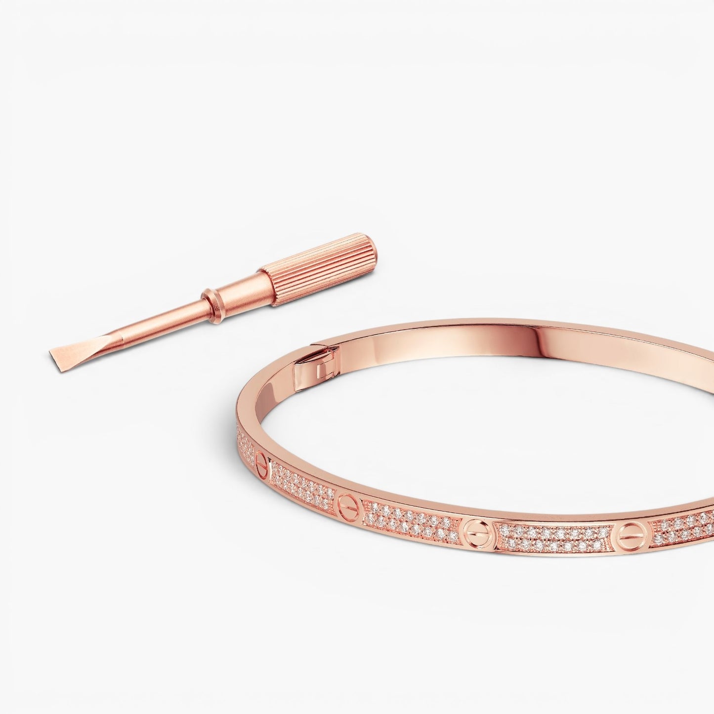 Slim Pavé Love Bracelet