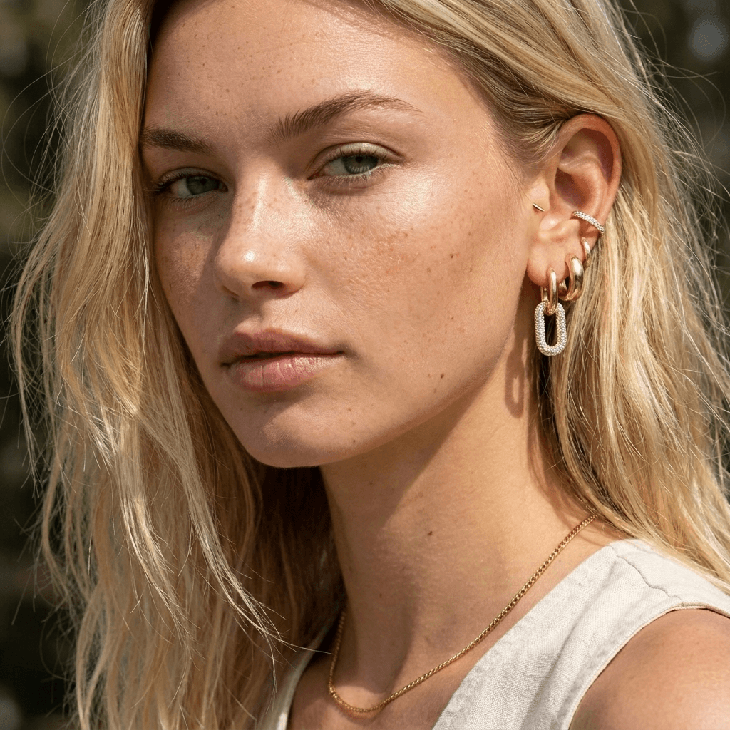 avé Paperclip Link Earrings