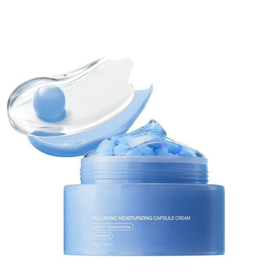 Hyaluronic Acid Capsule Cream Face Moisturizer for Dewy Skin