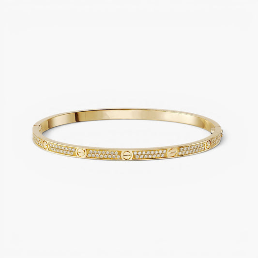 Slim Pavé Love Bracelet