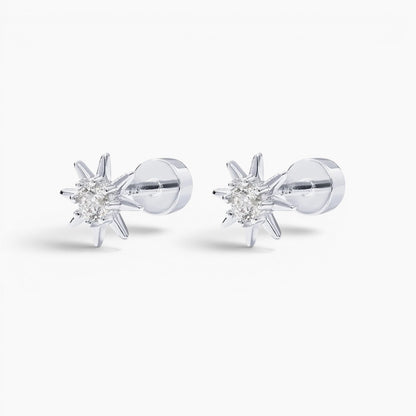 Celestial Star Flat Back Stud Earrings