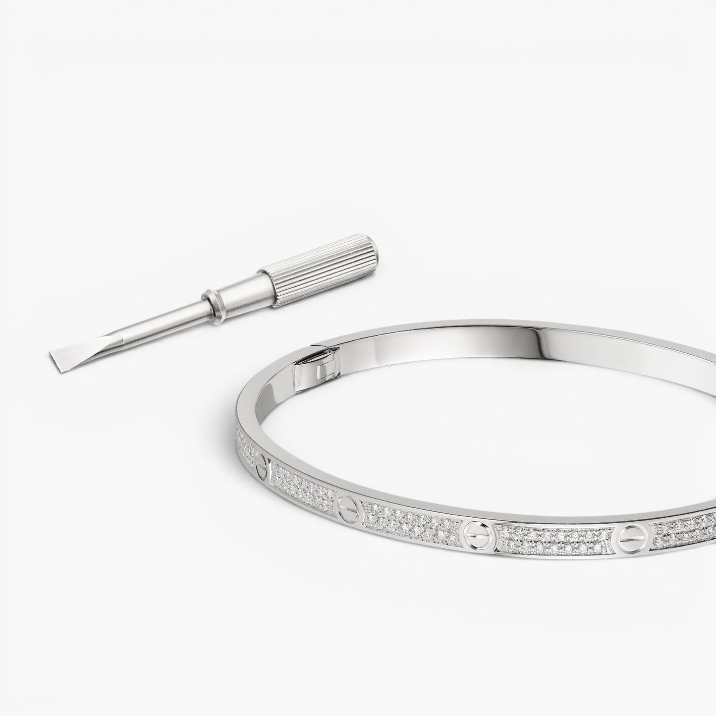 Slim Pavé Love Bracelet