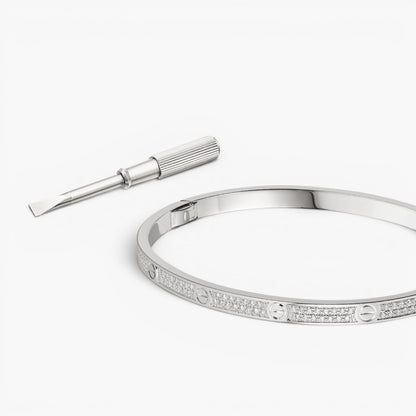Slim Pavé Love Bracelet