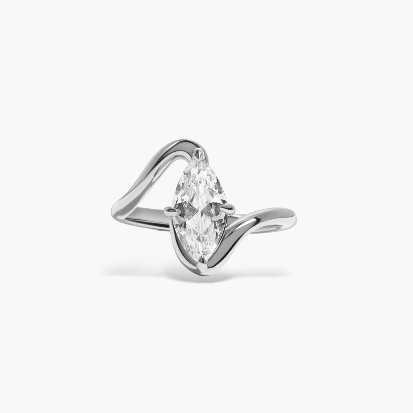 Dainty Marquise Swirl Ring