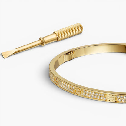 Slim Pavé Love Bracelet