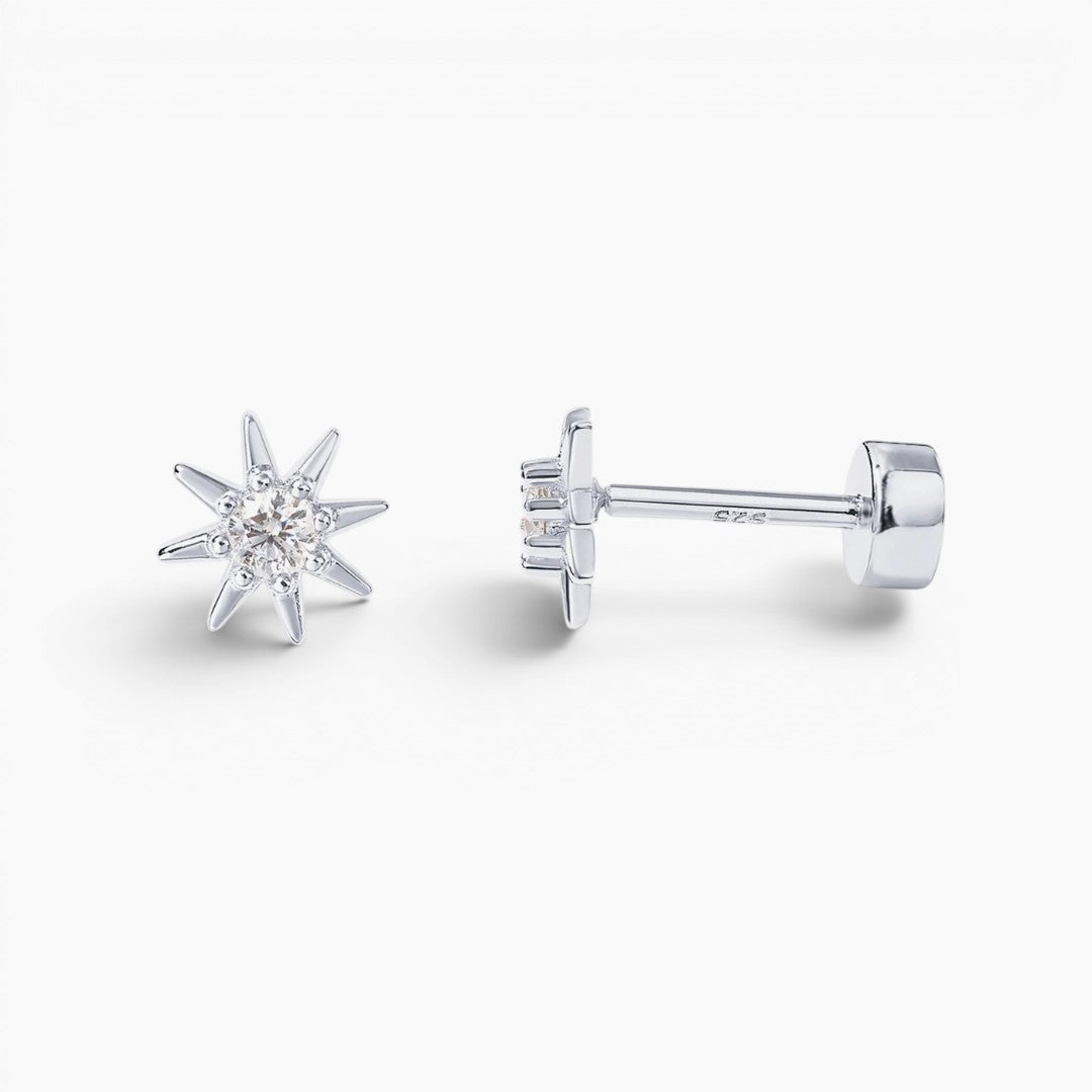 Celestial Star Flat Back Stud Earrings