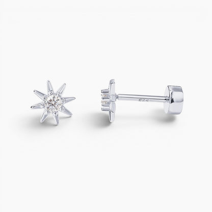 Celestial Star Flat Back Stud Earrings