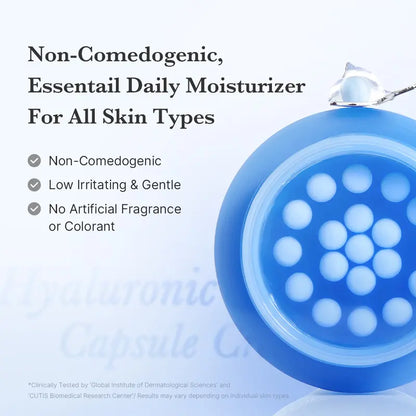 Hyaluronic Acid Capsule Cream Face Moisturizer for Dewy Skin