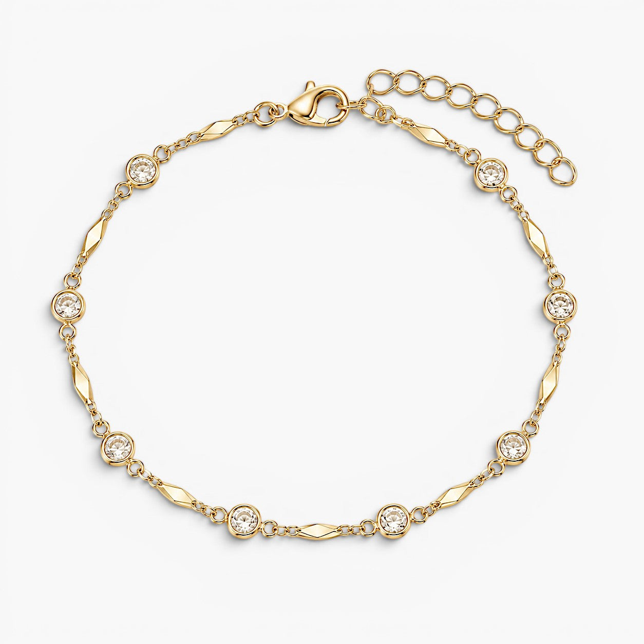 Marielle Clover Layered Anklet Set