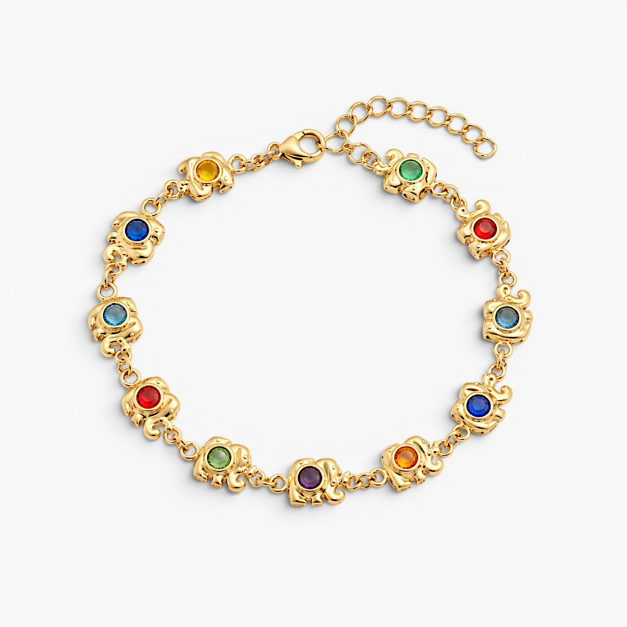 Solara Beach Charm Layered Anklet Set