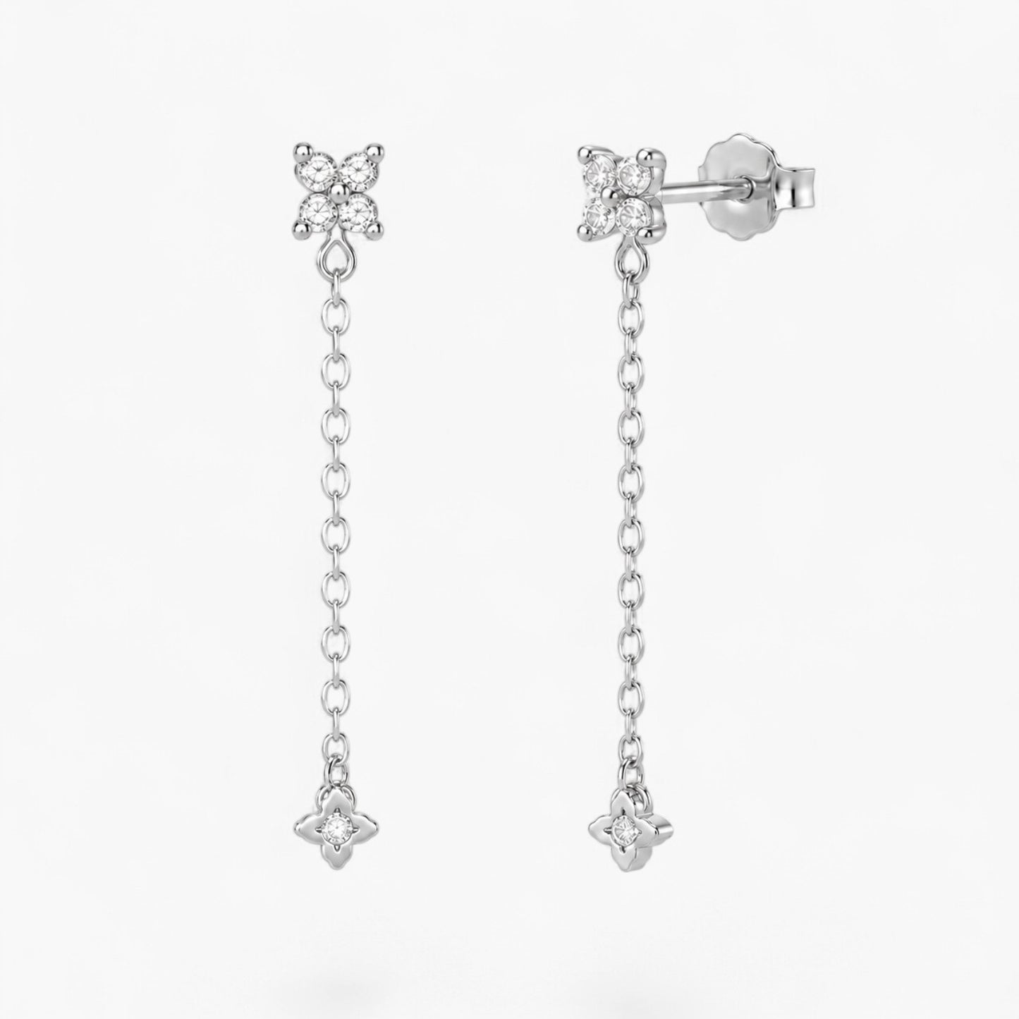 Vintage Crystal Teardrop Earrings