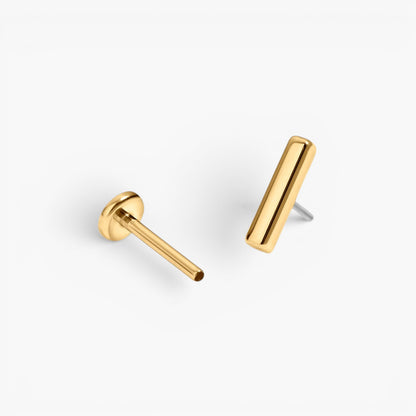Minimal Flat Back Stud Earrings Trio Set
