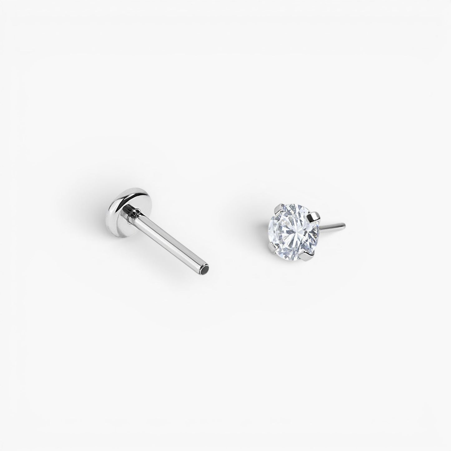 Minimal Flat Back Stud Earrings Trio Set