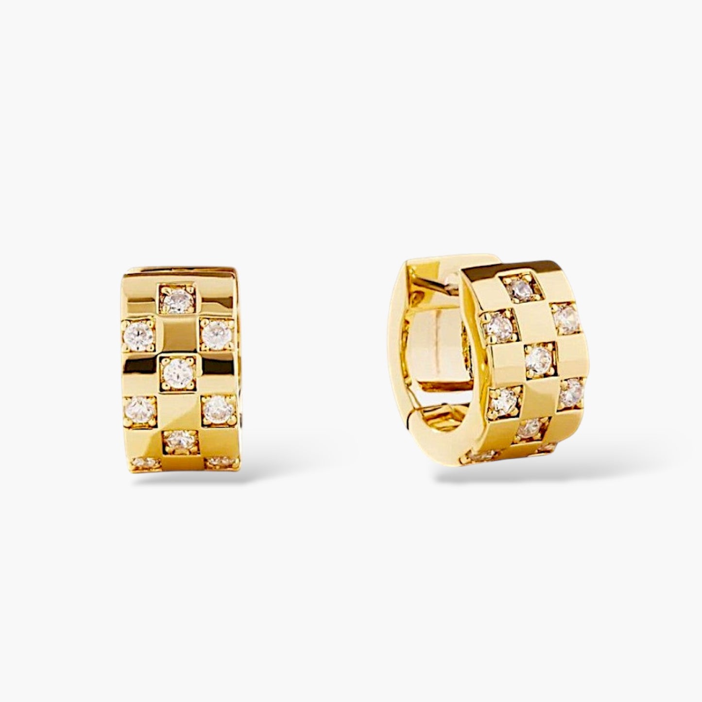 Sparkling Cubic Zirconia Small Hoop Earrings