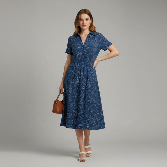 Women's Midi Shirt Dress | Summer Dresses Casual Wear