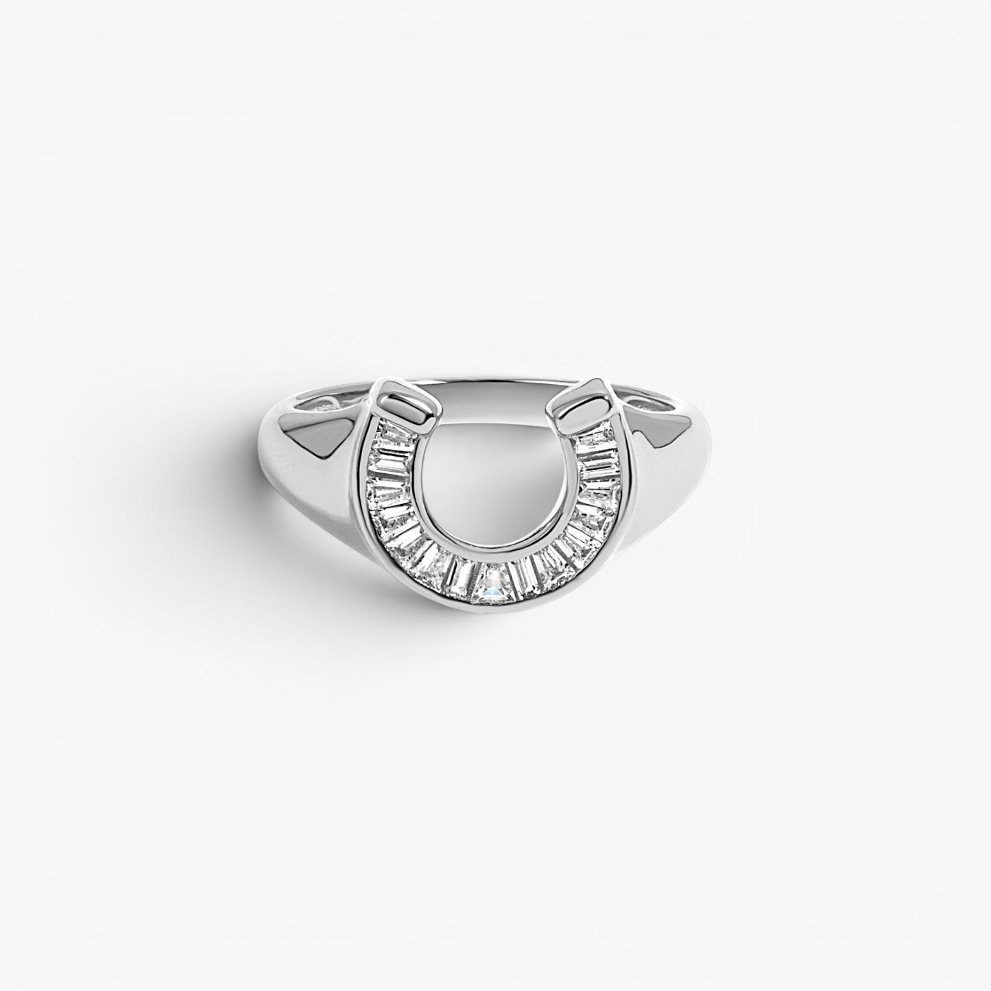 Lucky Gold Horseshoe Statement Ring