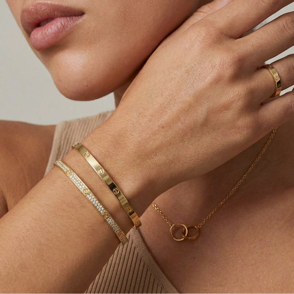 Slim Pavé Love Bracelet