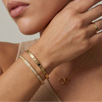 Slim Pavé Love Bracelet
