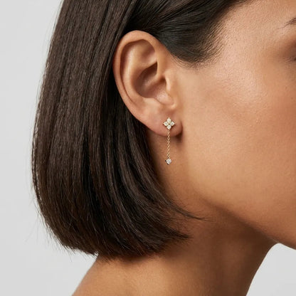 Vintage Crystal Teardrop Earrings