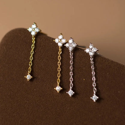 Vintage Crystal Teardrop Earrings