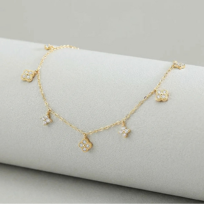 Dainty Glimmer Charm Bracelet