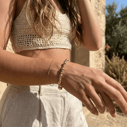 Mini Pisa Bead Stretch Bracelet