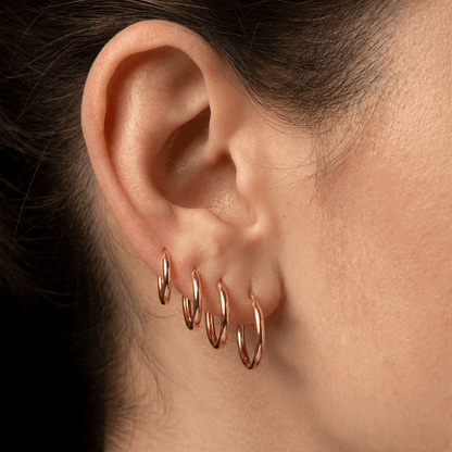 Everyday Huggie Hoop Earrings Stack Set