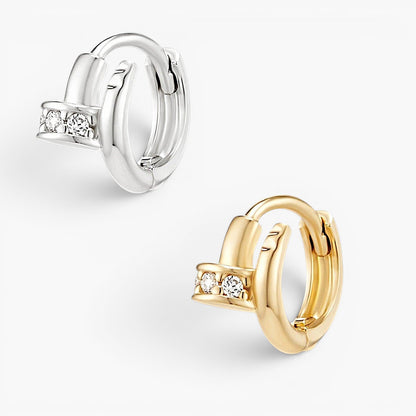 Sleek Nail Huggie Earring for Tragus
