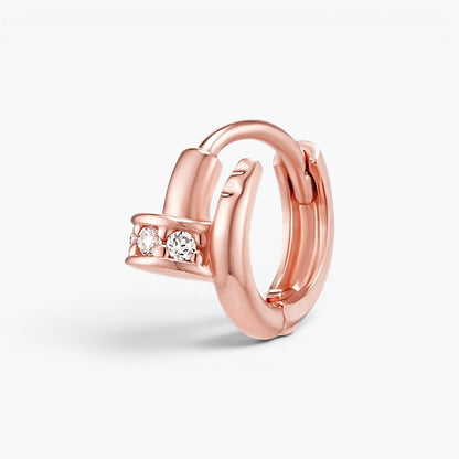 Sleek Nail Huggie Earring for Tragus
