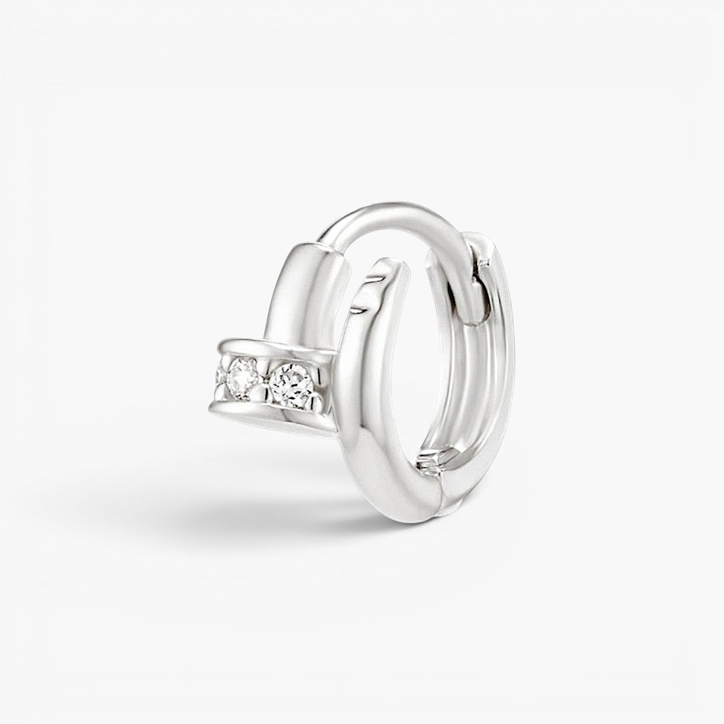 Sleek Nail Huggie Earring for Tragus