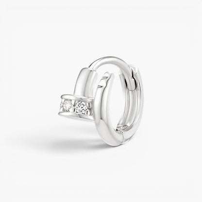 Sleek Nail Huggie Earring for Tragus