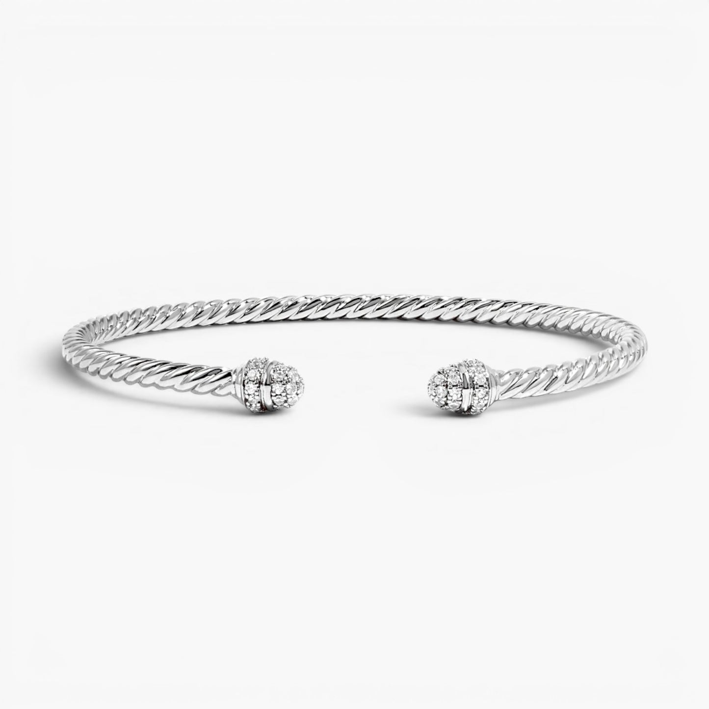 Gold Twisted Cuff Bangle Bracelet