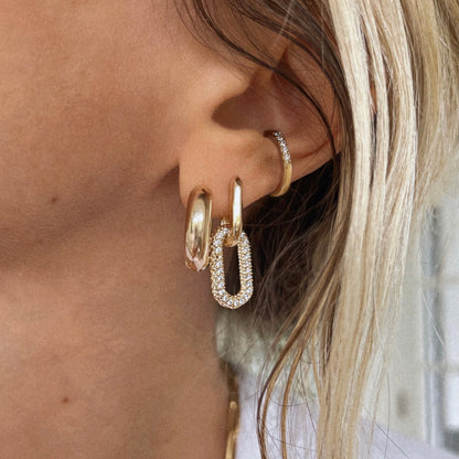 avé Paperclip Link Earrings