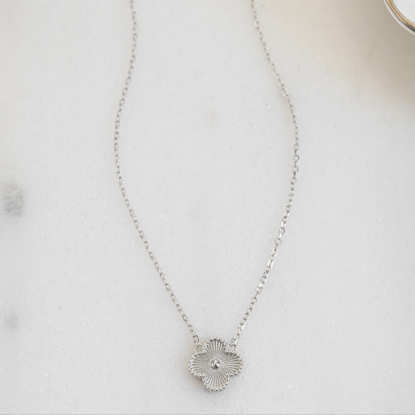 Lucky Four Leaf Clover Charm Necklace