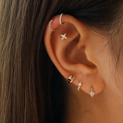 Sleek Nail Huggie Earring for Tragus